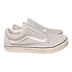 Vans Shoes Mens 6.5 Women’s 8 Old Skool Sneakers Gray Canvas Round Toe 508731